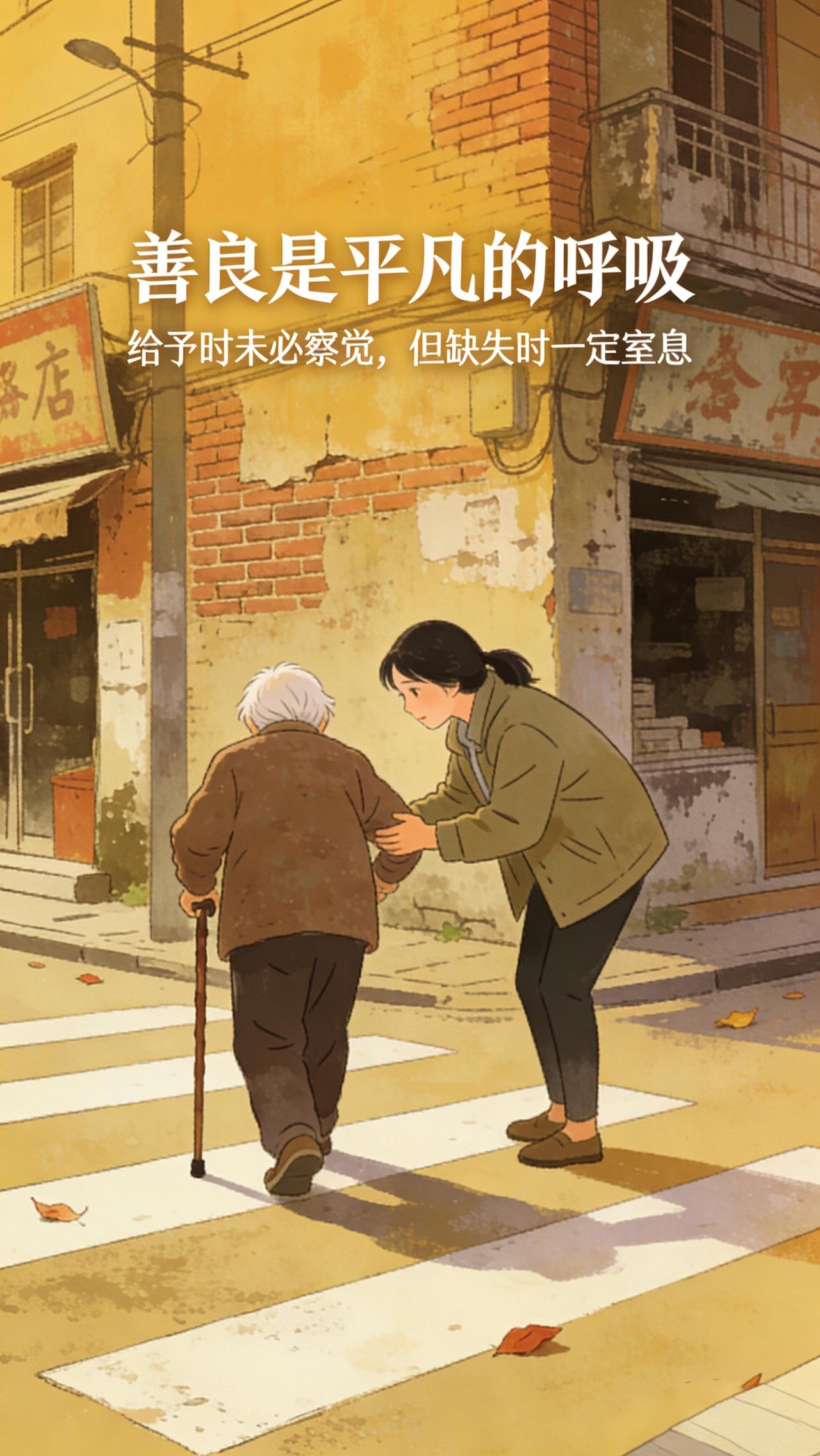 心怀善良,什么是善良?

心怀善良，什么是善良？
善良不是口号，而是藏在生活褶皱