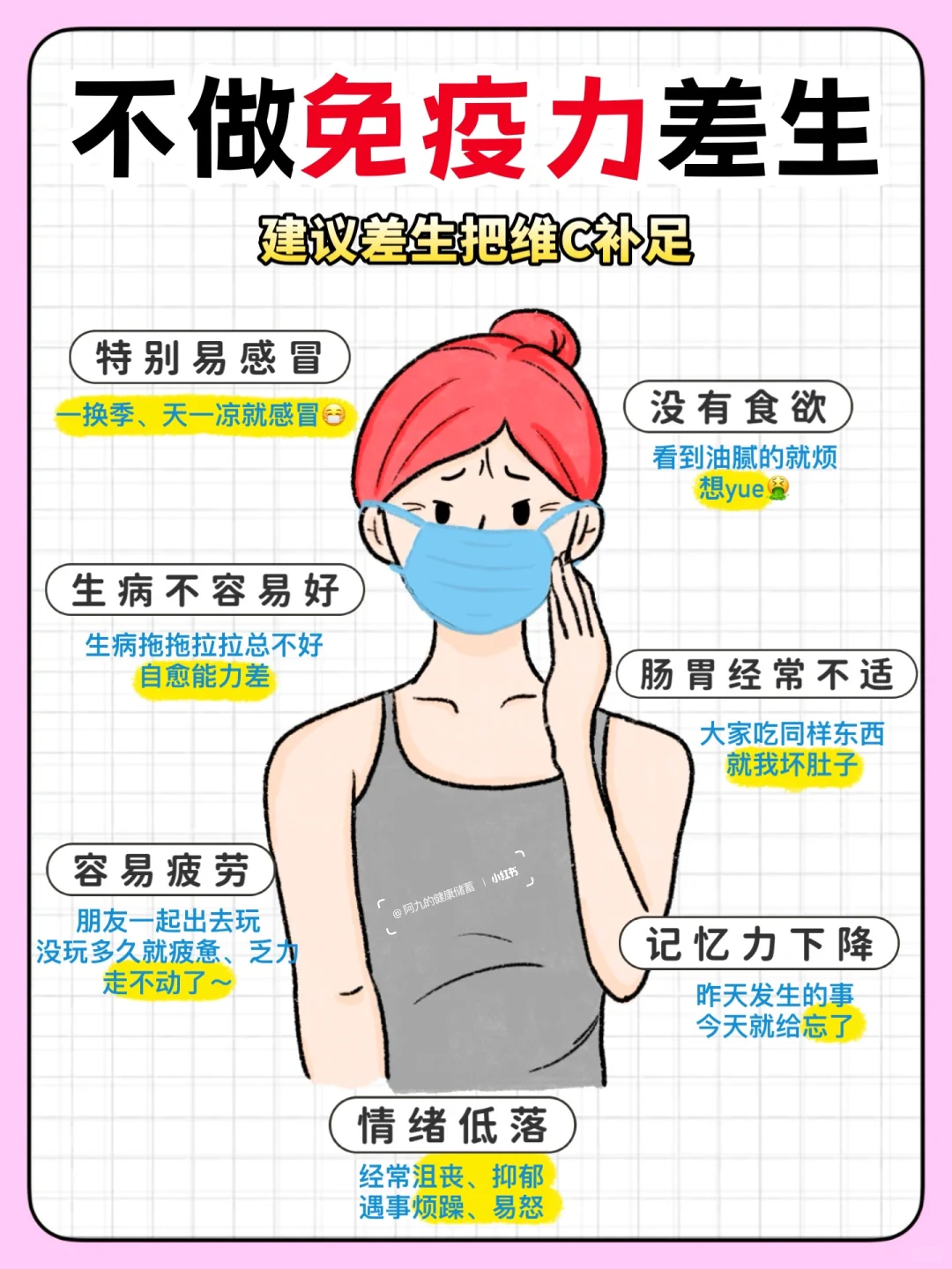 当心维C不足拖垮你的免疫力！