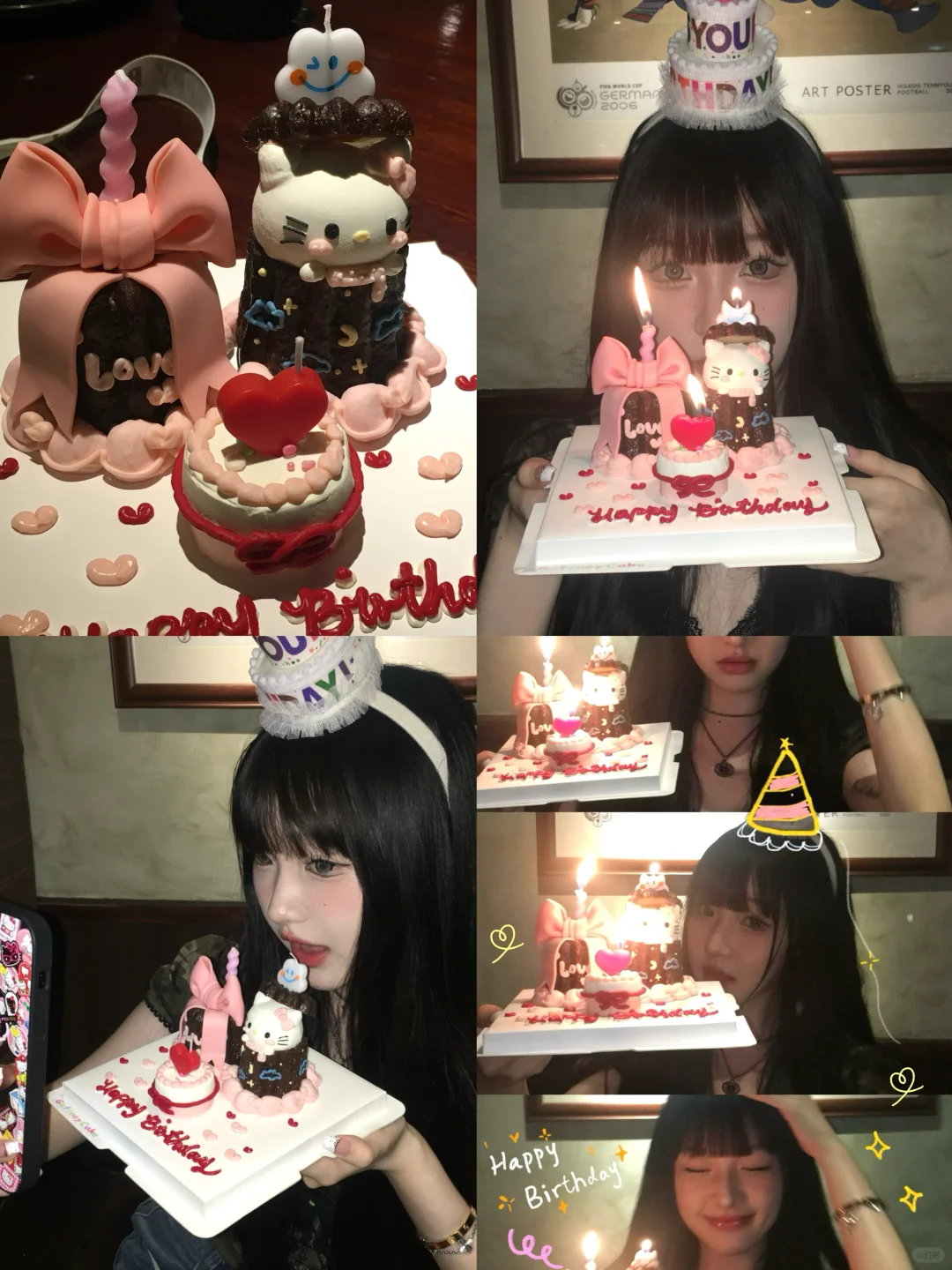 生日拍照教程+kitty生日蛋糕图🎂