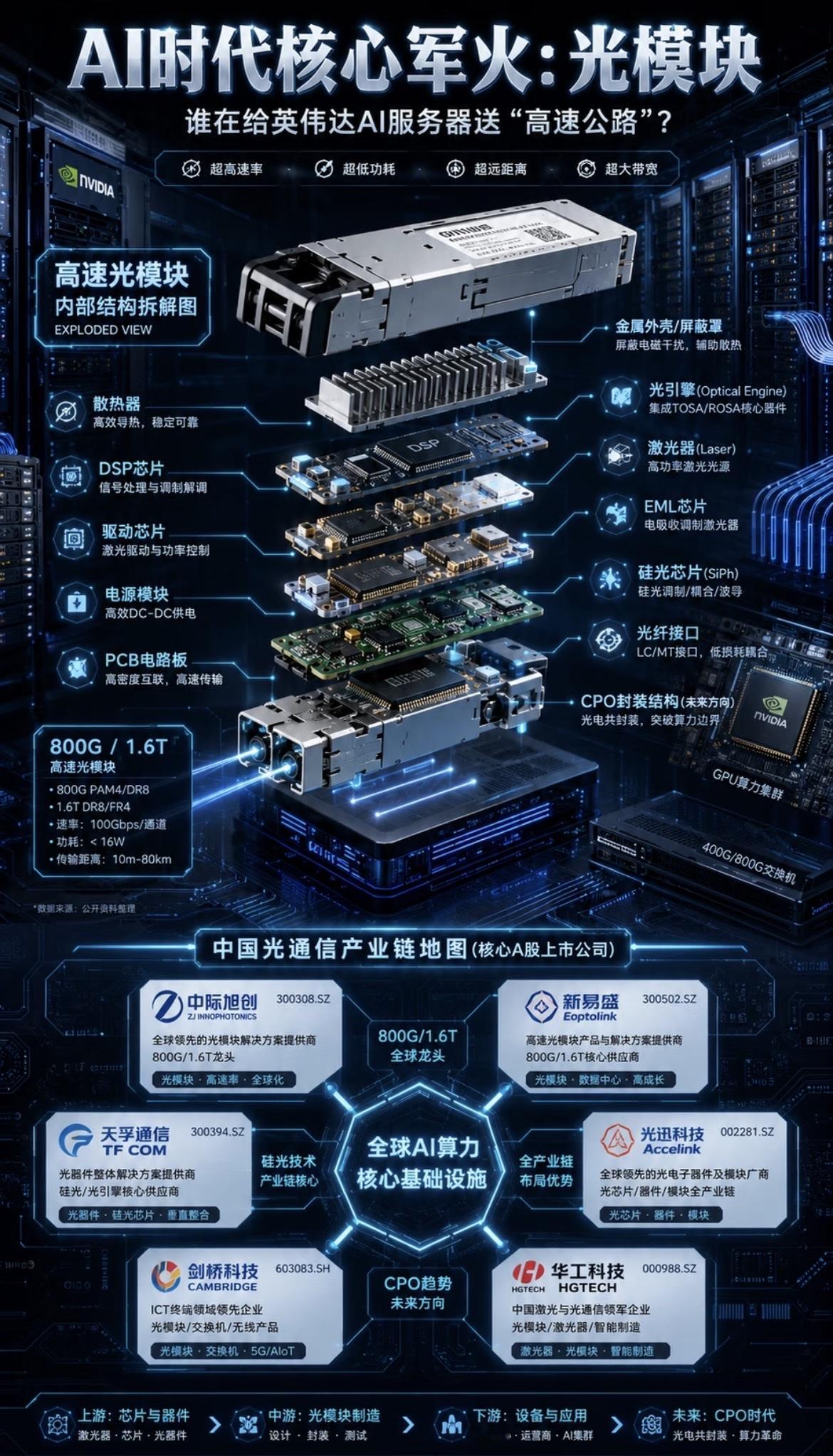 高速光模块内部结构拆解