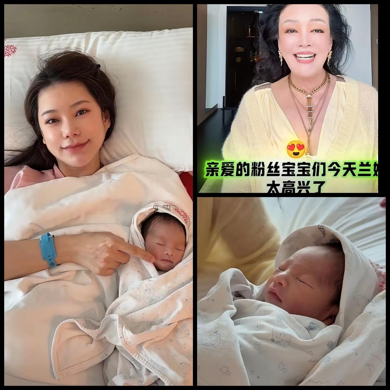 马筱梅产后大大方方晒娃，状态好到让人惊艳，温柔又亮眼，一点不见产后疲惫。小家伙白