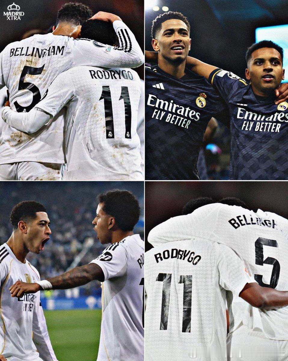 贝林厄姆多次表达过对罗德里戈的支持“唯有傻瓜才会漏掉那个‘R’（罗德里戈）。”“