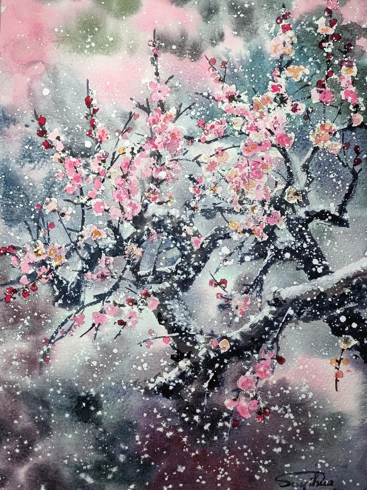 带你走近画里 怡华手绘 水彩画 水彩风景 水彩手绘