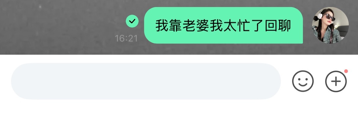 太忙了都不忘回消息我这种人上哪找去 