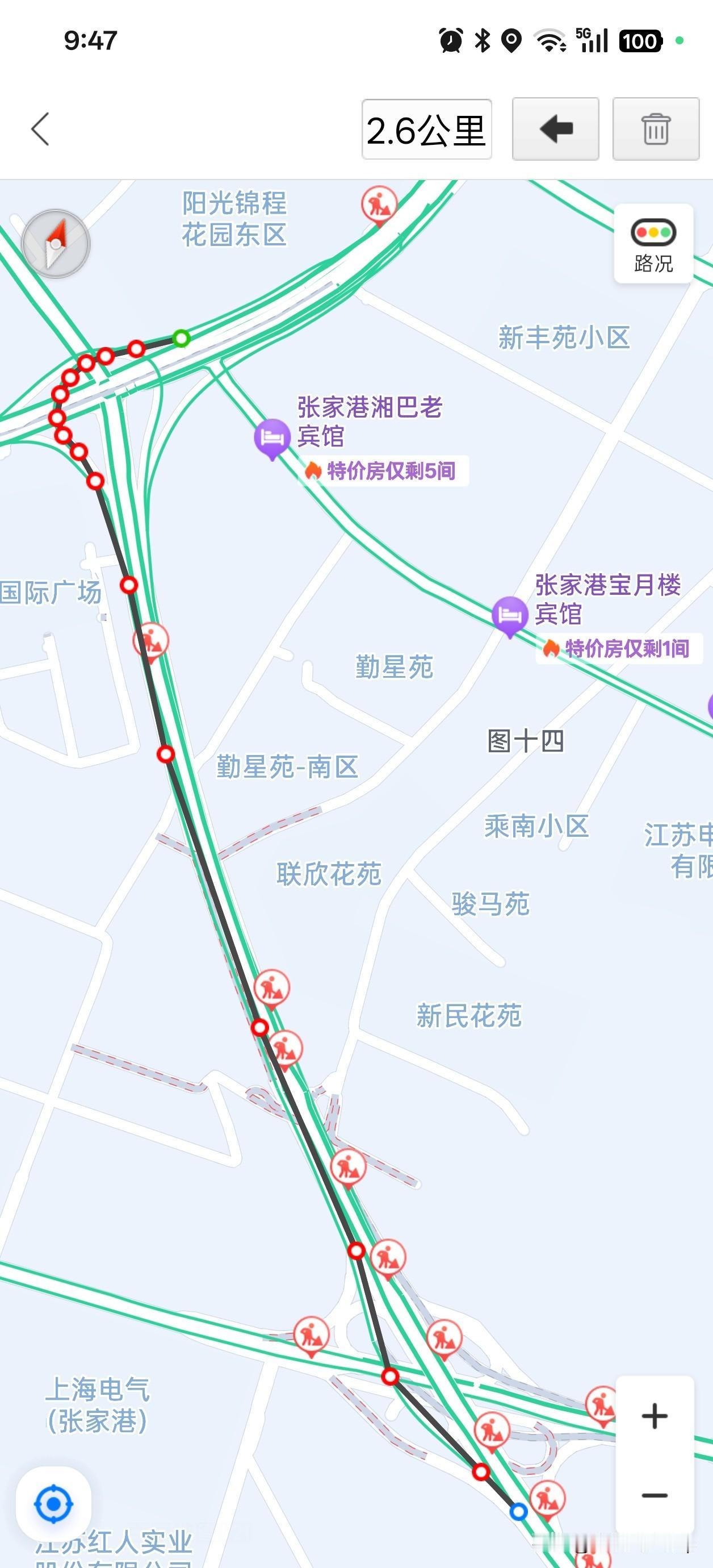 港城高架建设再次开通苏虞张段匝道，由东南二环高架可以通过匝道直连苏州方向(之前要