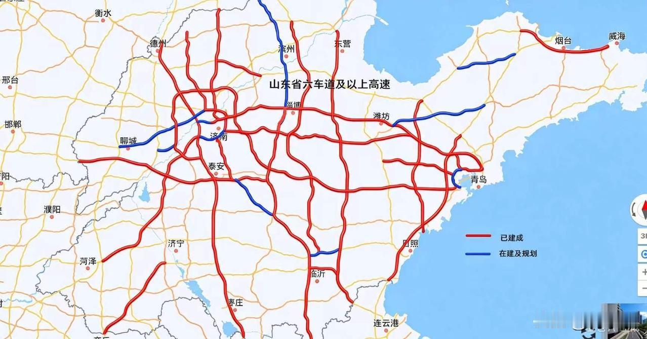 山东的高速改扩建势头依然很猛，仍有600多公里的六车道及以上新建、改扩建项目在推