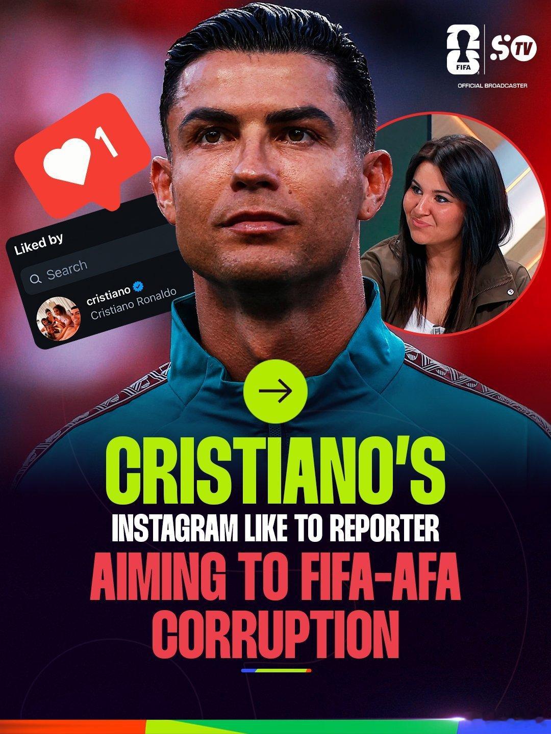 C罗取消点赞C罗此前点赞西媒质疑FIFA偏袒阿根廷的争议视频，发酵一天后悄悄撤回