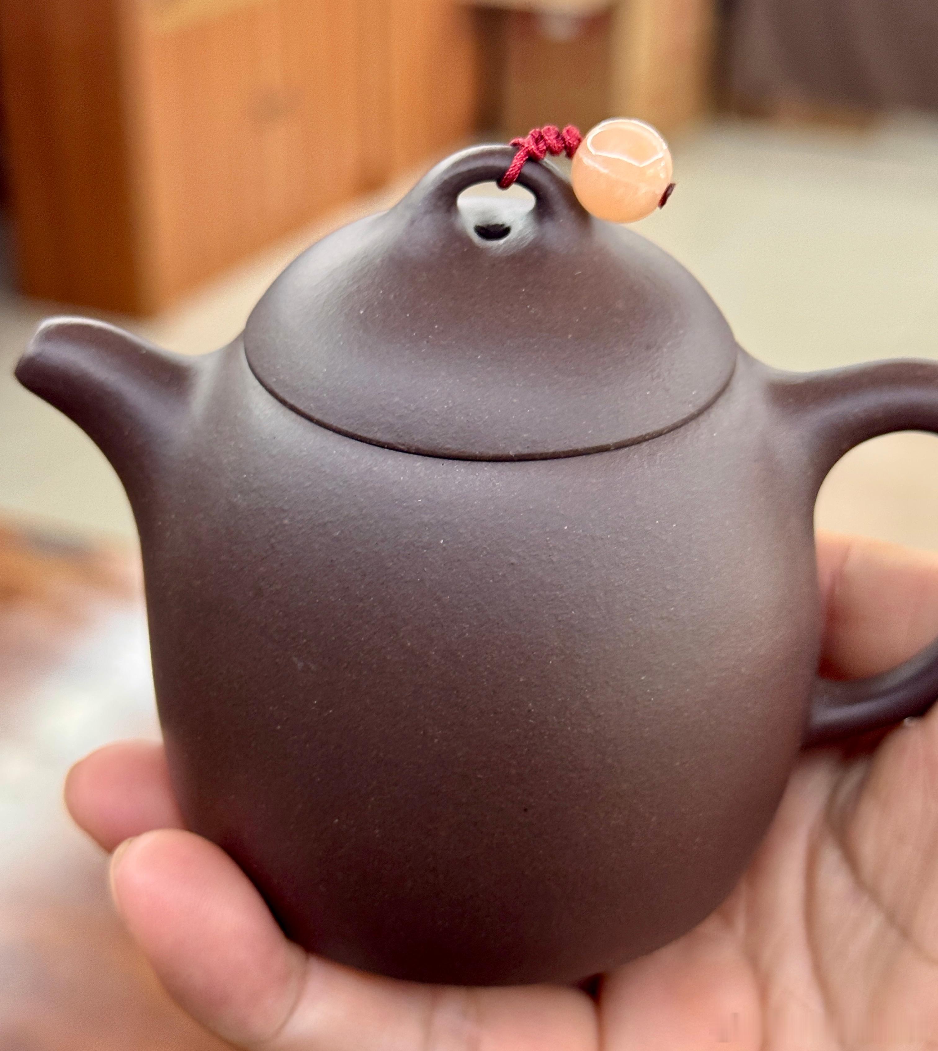 开把新壶来用文人秦权，原矿紫泥，容量160cc[挤眼] ​​​