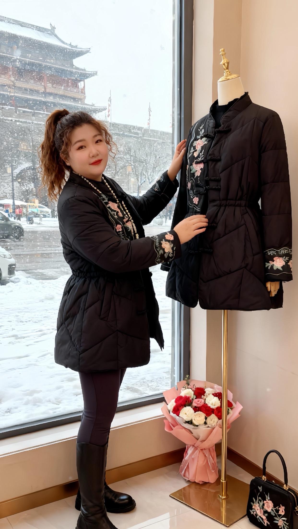 这也太好看了 大码女装 大码穿搭 保暖穿搭 棉服