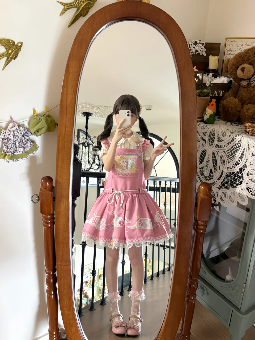 🍭充满趣味的糖果色背带裙~
