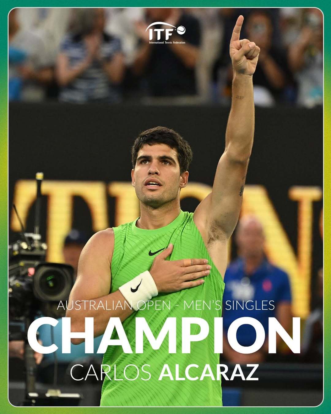 🐨🥐🍓🗽恭喜阿尔卡拉斯首夺澳网冠军 & 实现全满贯🦆澳网2026 阿尔