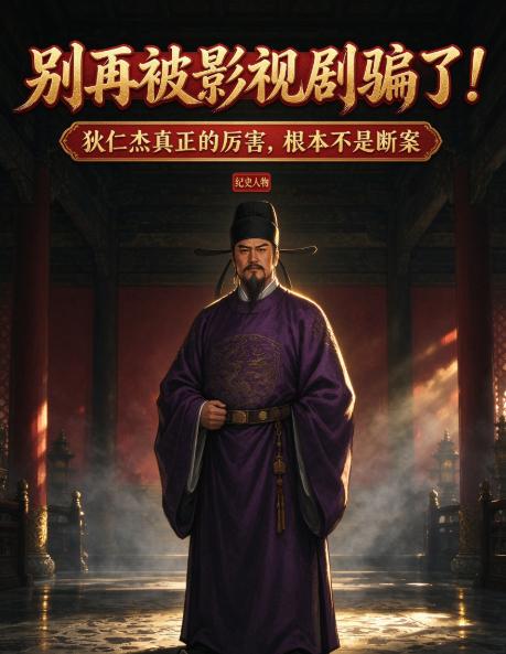很多人一辈子，都被影视剧骗了！
在大多数人眼里：
狄仁杰＝断案如神、破案无敌的清