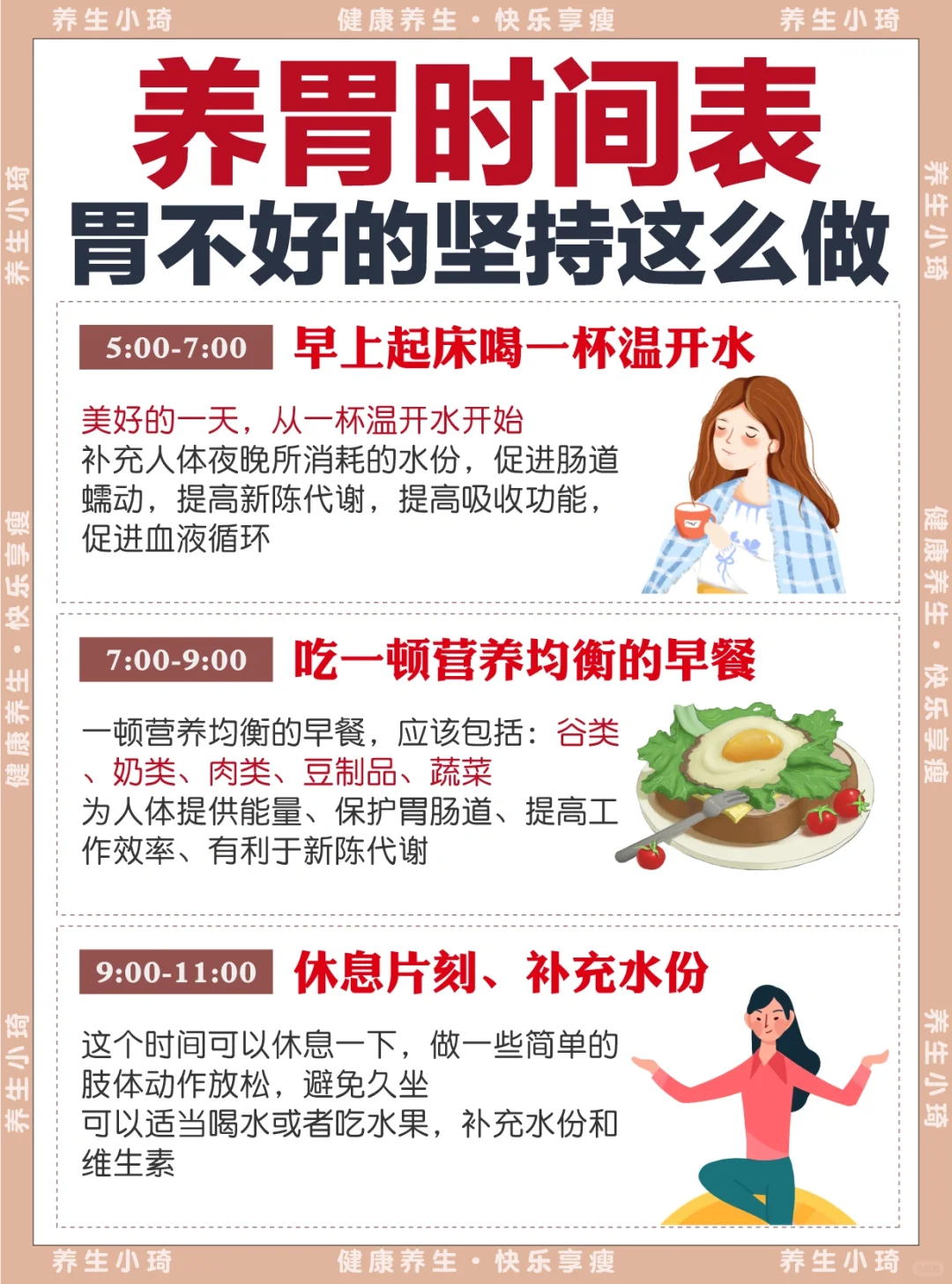 节后养胃时间表，胃不好的给我坚持‼️