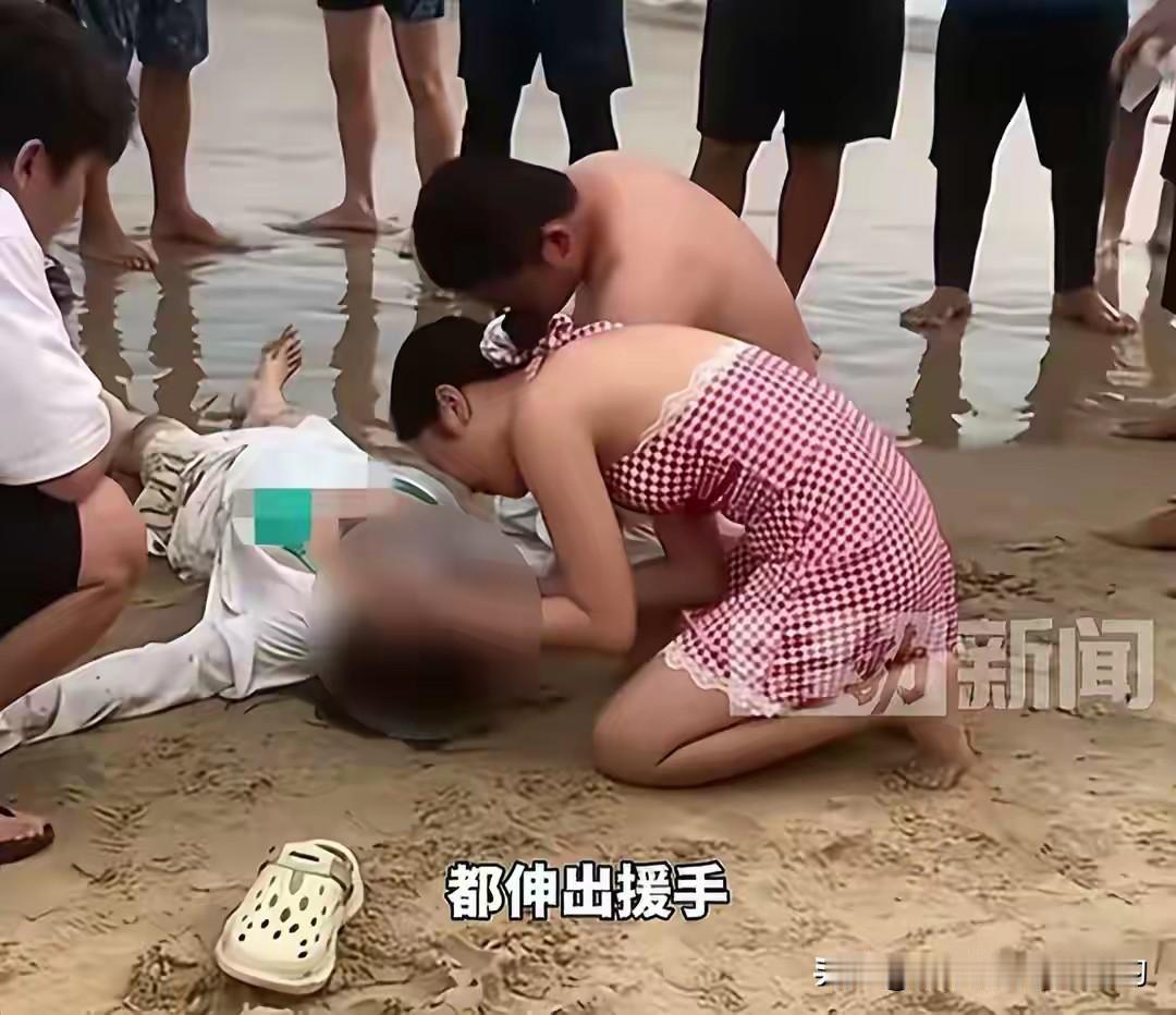 太赞了！4月26日傍晚6点刚过，海南万宁神州半岛海边，浙大一院护士夫妻姜智文、袁