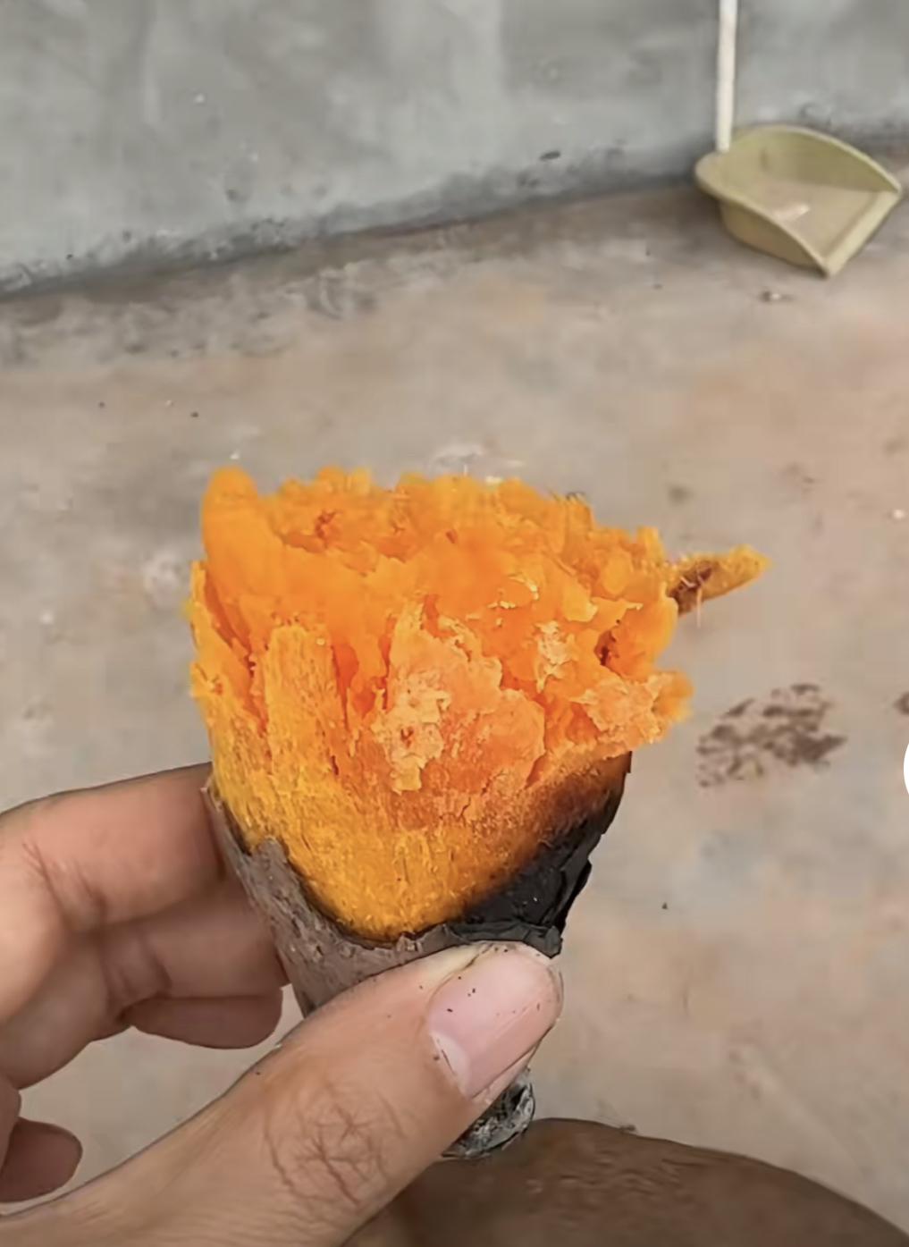 徐三娃两口子撒狗粮！香甜热乎的冬日烤红薯比玫瑰还甜蜜！

早上，徐三娃老婆拿着半