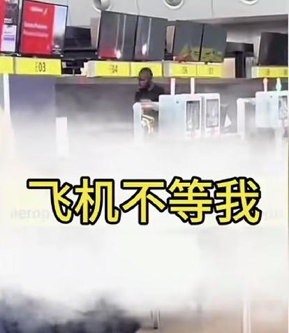 小黑去机场晚了，飞机却已经起飞，小黑一气之下，拿着锤子把机场的所有电视，和玻璃都