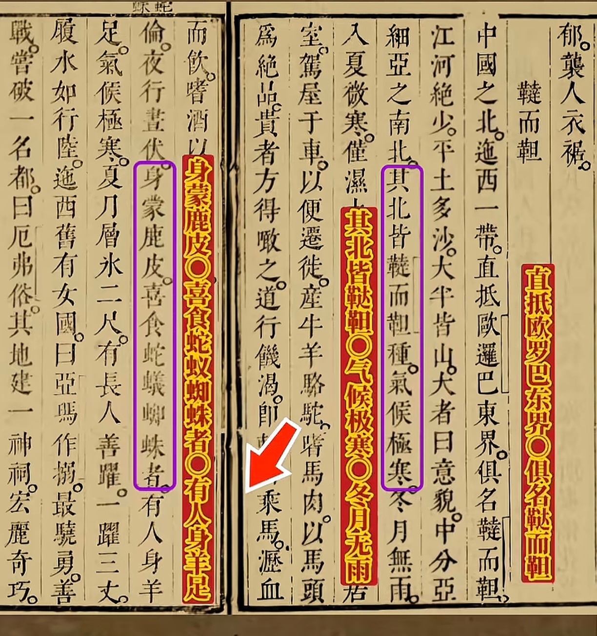 “人身羊足”的人?《职方外纪》这书居然写了羊足人，像ai做的图3那样的?虽然他们