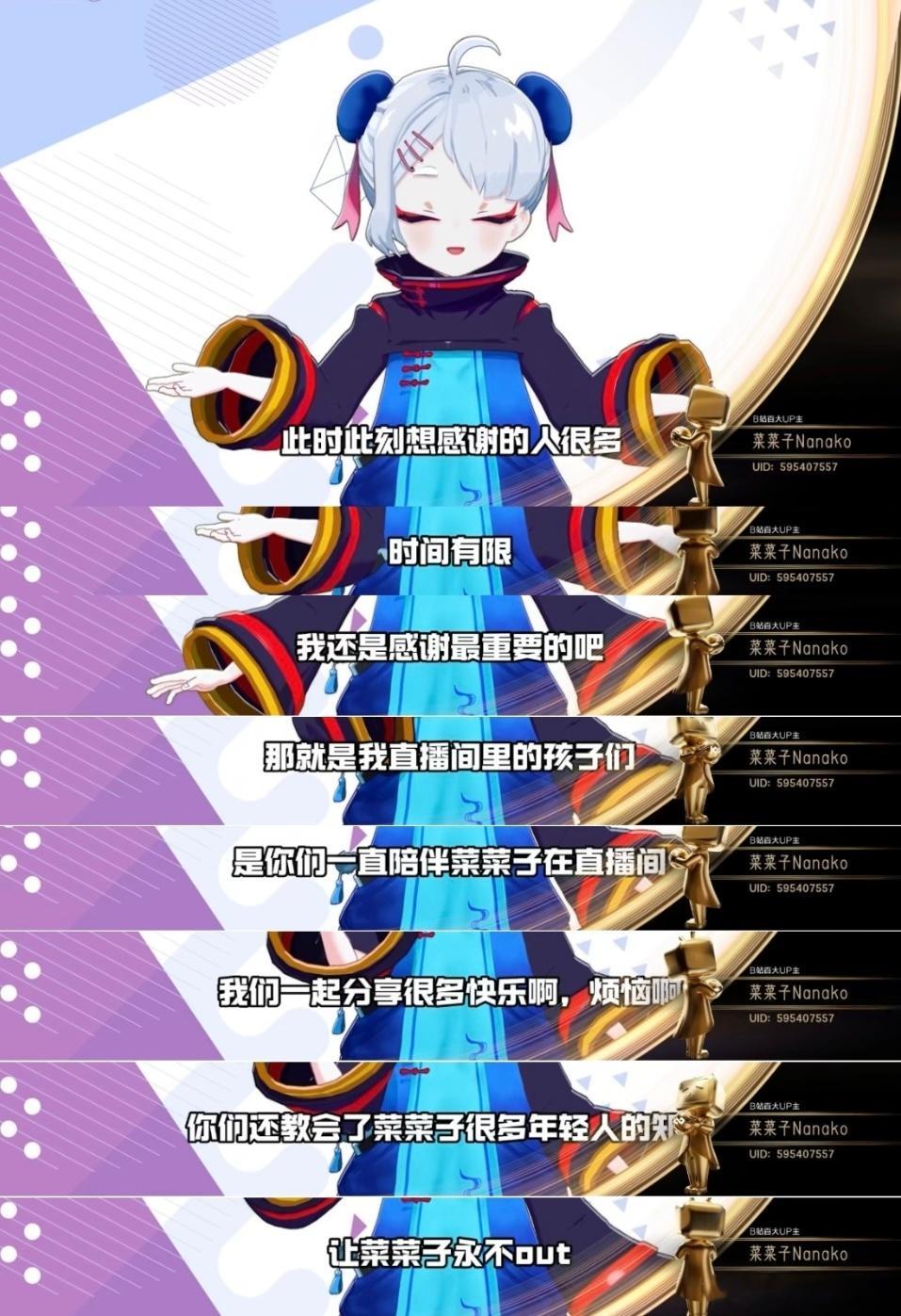 二次元蔡明首获百大UP主 恭喜我们的二次元顶流菜菜子！背后的蔡明老师坚守六年，以