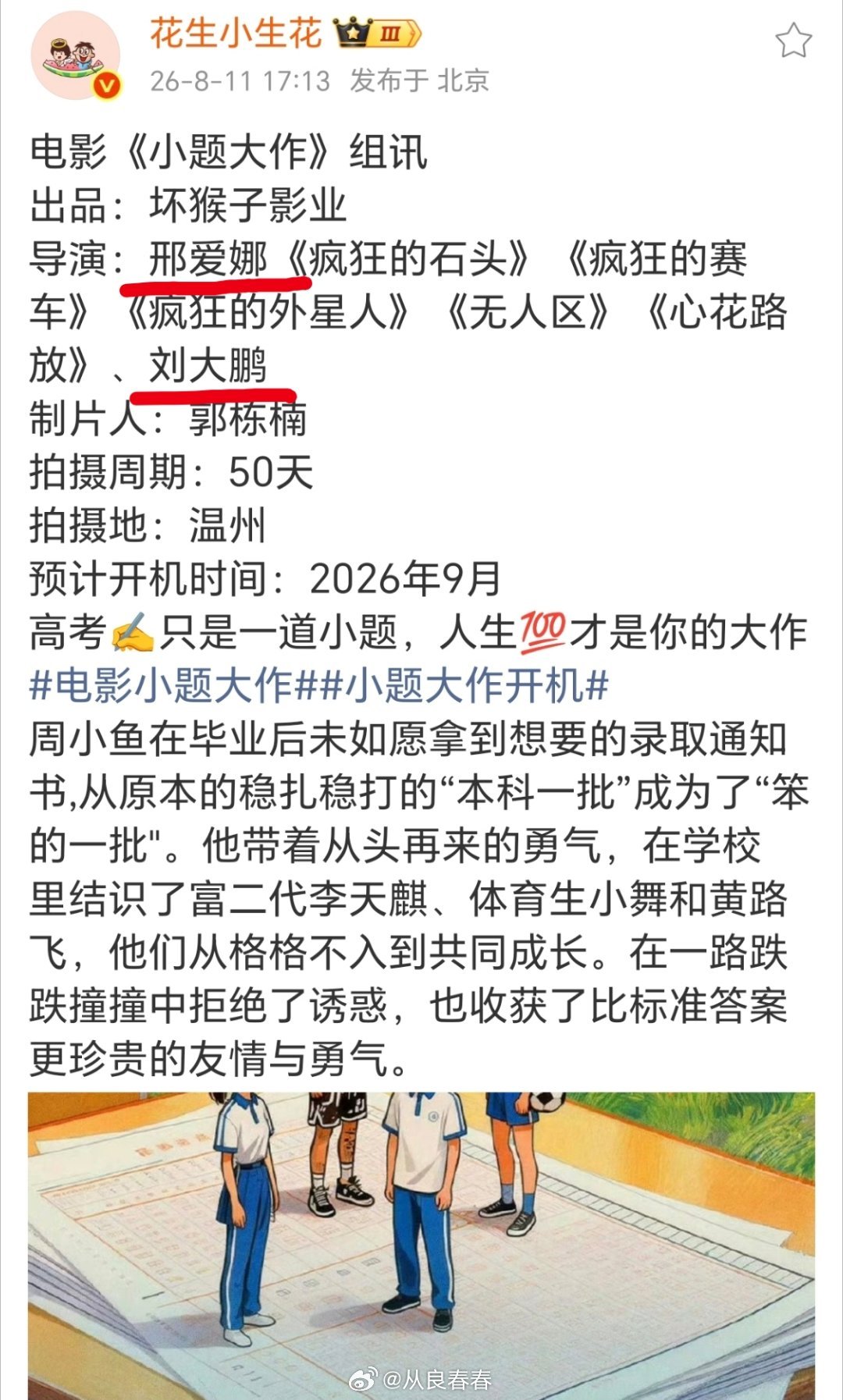 应该只是副导吧 