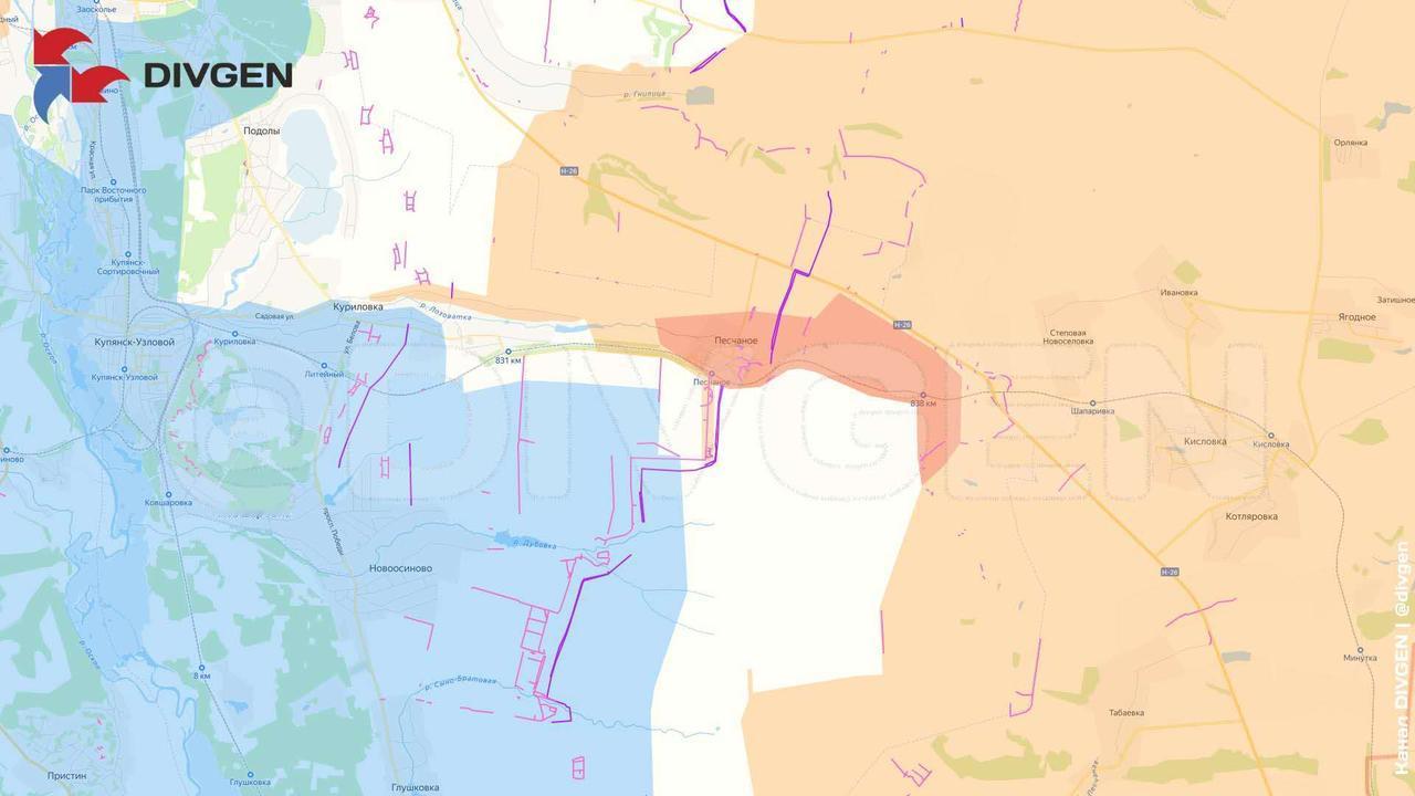 哈尔科夫州库皮扬斯克方向，俄军西部集群称，突击队已控制库皮扬斯克东南地区的佩沙诺