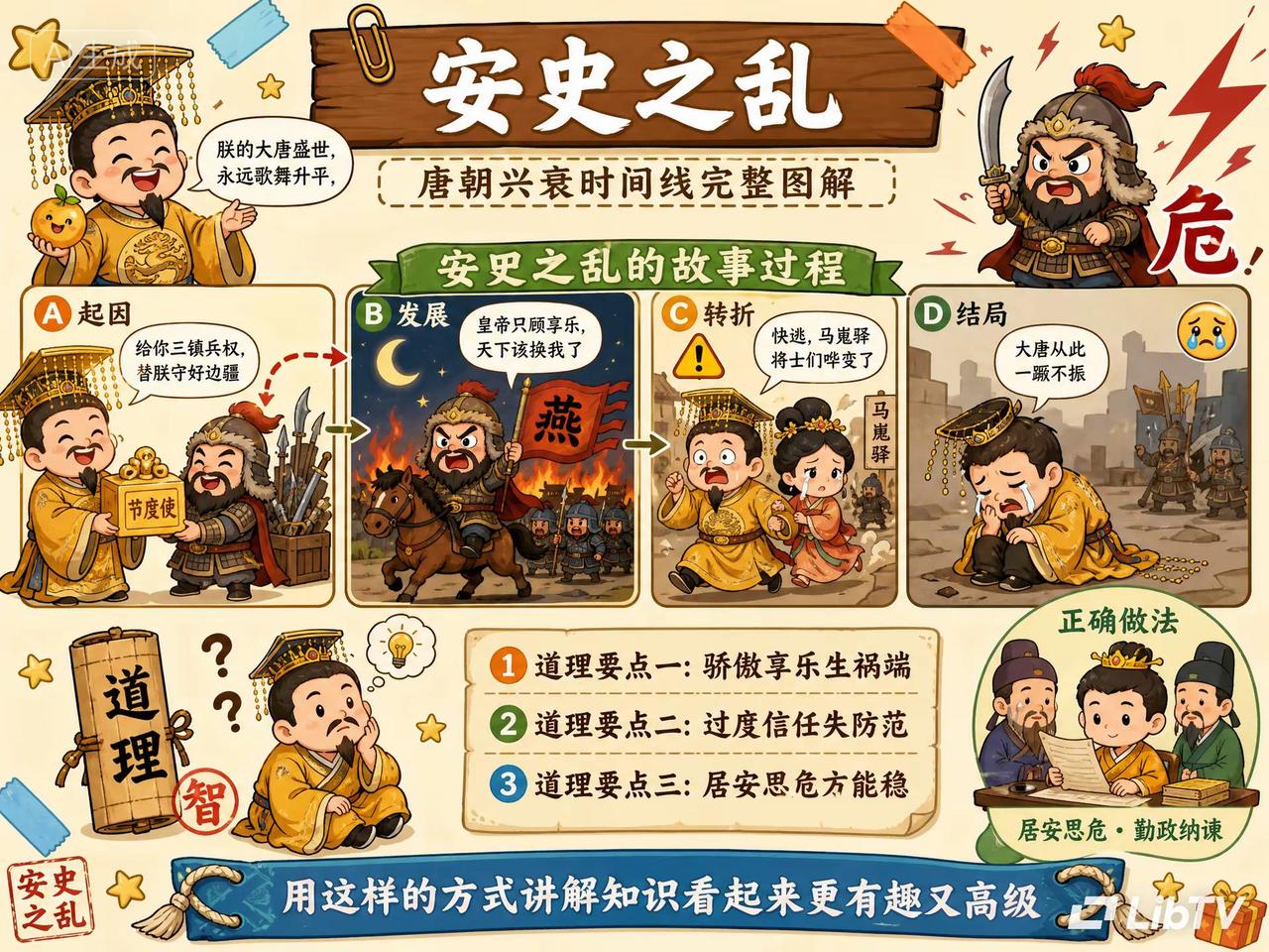 🥶唐朝由盛转衰，竟因为一个胖胡人？。别被唐玄宗和杨贵妃的爱情故事骗了！唐朝真正