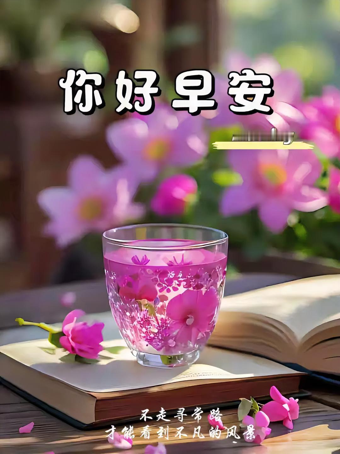 早安！捧一缕花香，伴一卷好书。秋天里，去寻那不同寻常的风景吧。
秋季早安打卡