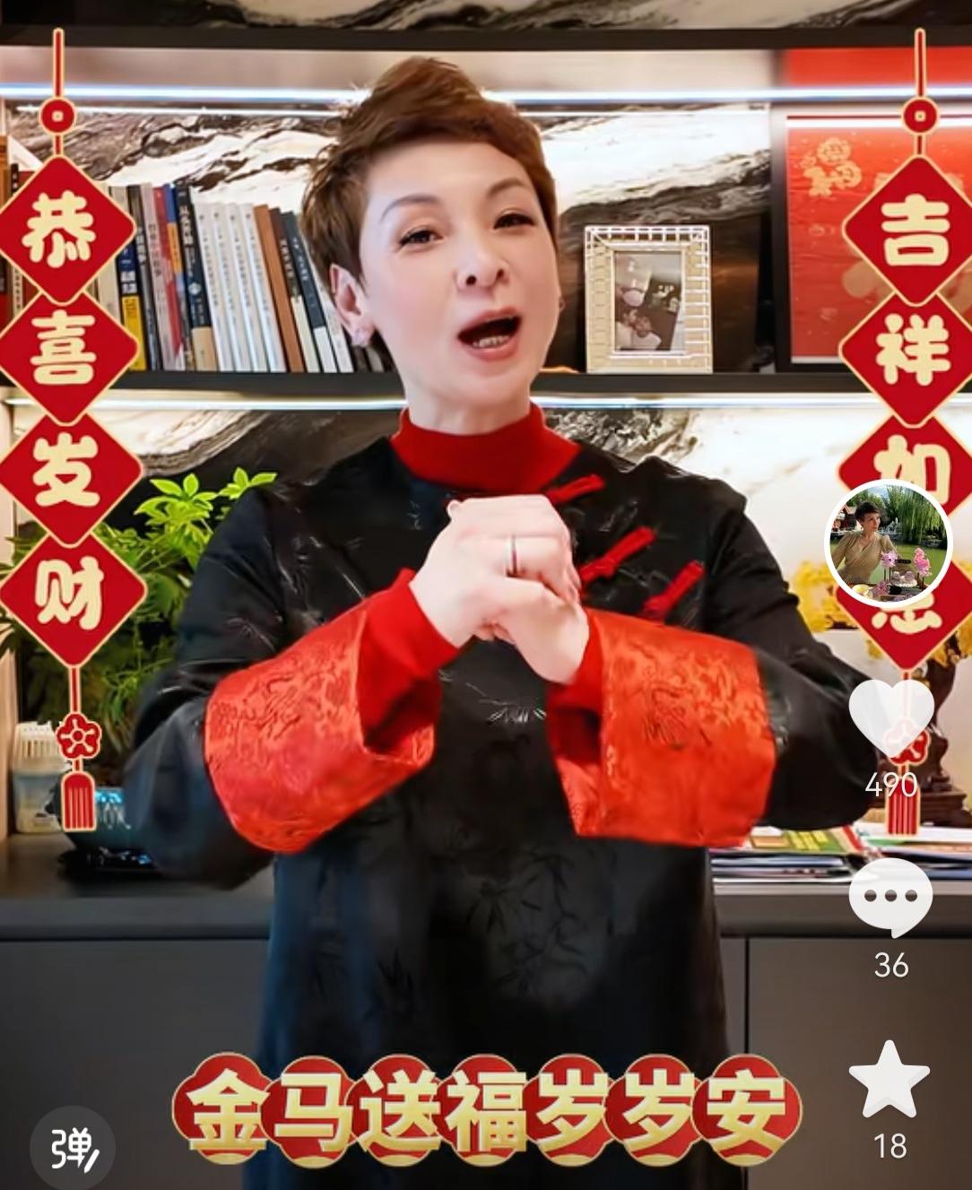 麻六记洋洋今天发视频祝福马年吉祥。网友看到洋洋心情不错，看来汪小菲是真的没有怪她