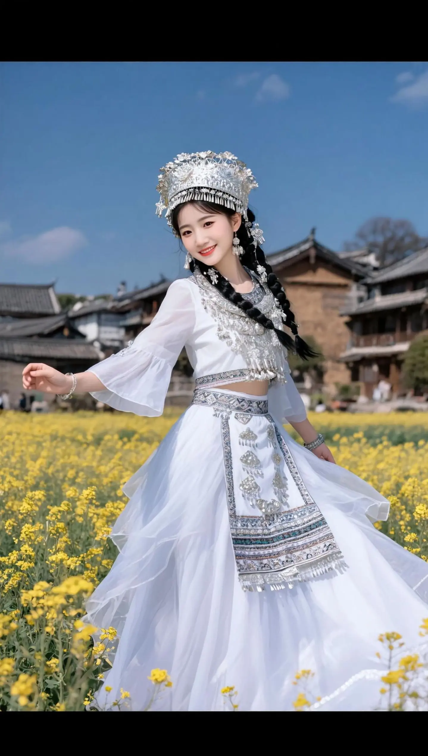 AI苗风花田照 随变ai随便玩