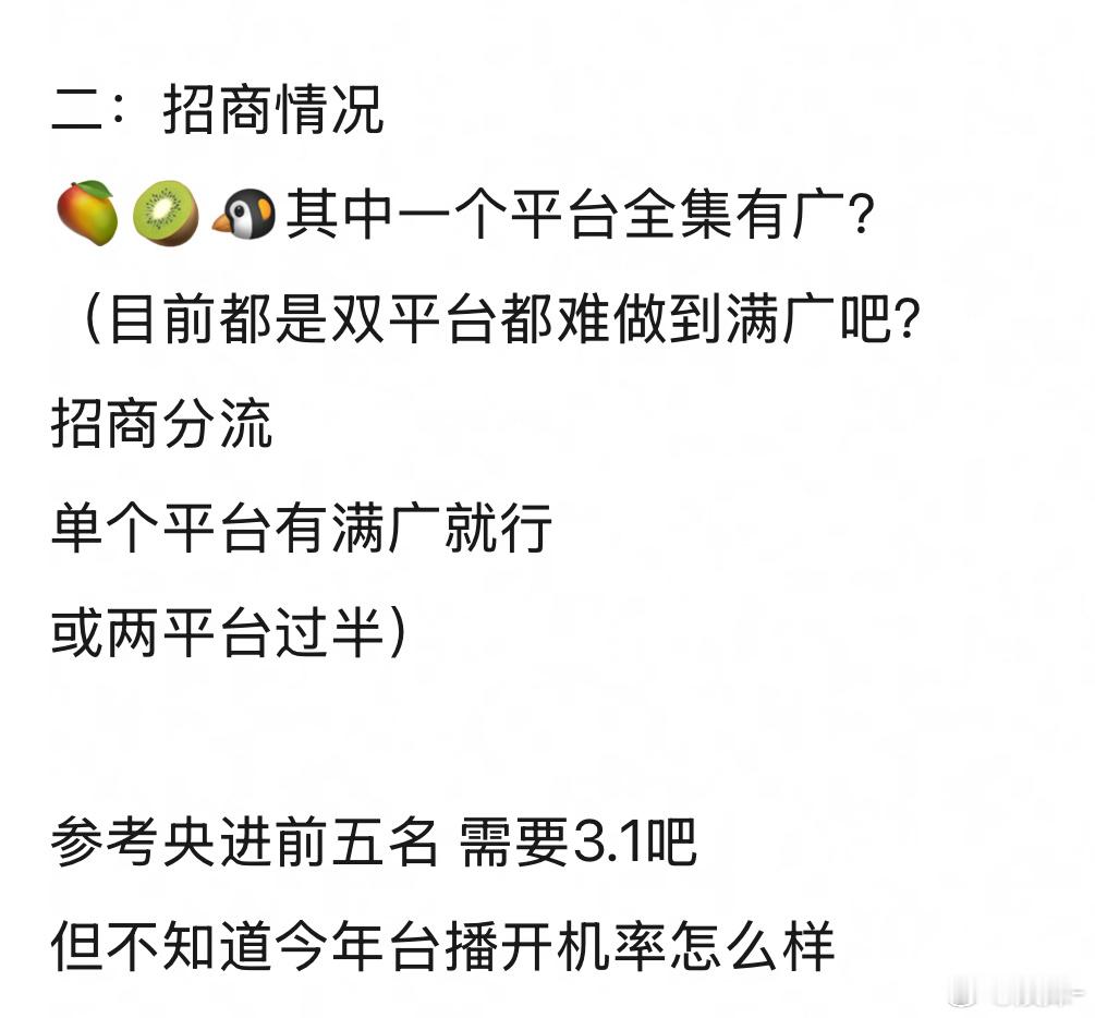 三平台联播，没到3k说不过去吧…… 