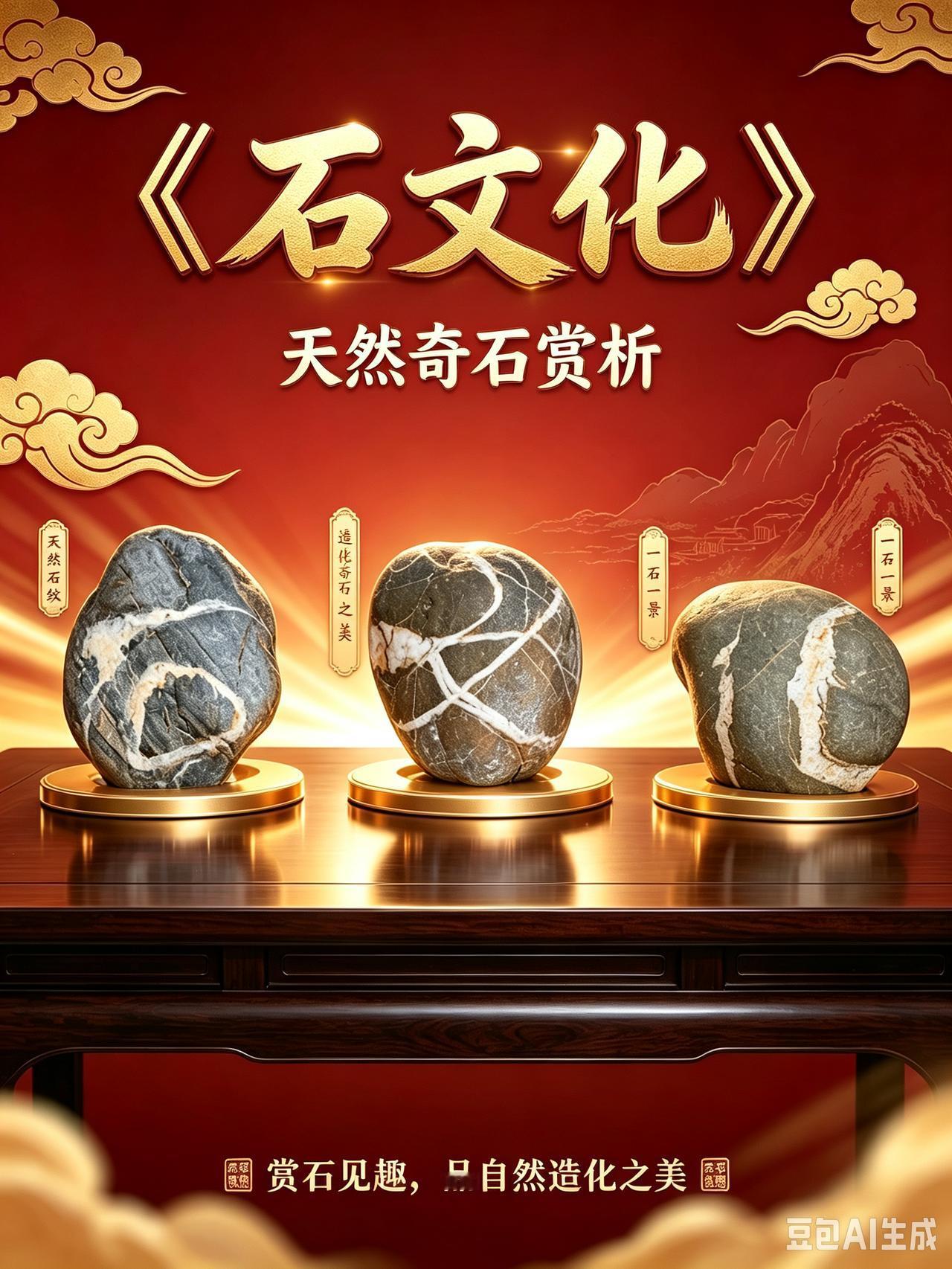 晒出你的奇石天然文字石《石文化》