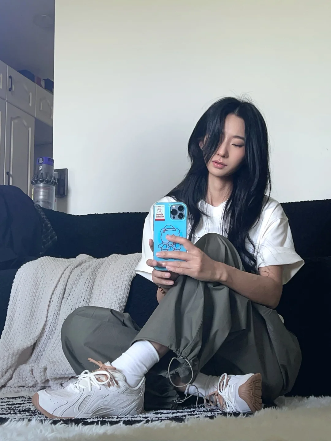 ootdinspo 每天一个穿搭灵感 中性风 坐着拍穿搭