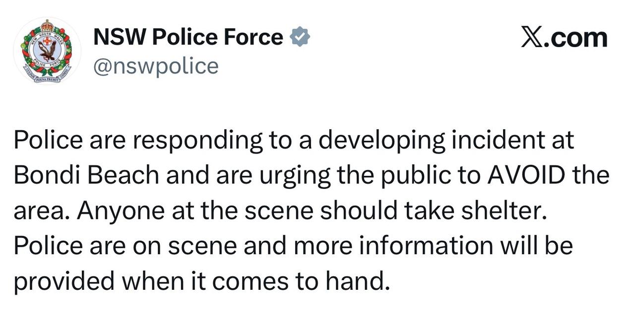 新闻快讯——多名武装人员在澳大利亚悉尼邦迪海滩开枪扫射，目前已有多人伤亡的相关报