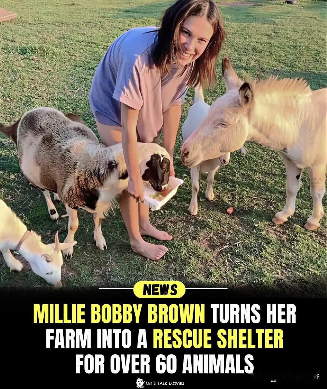 好莱坞女星米莉·鲍比·布朗正利用她的平台去实现一些真正美好的事情！

她已将自己