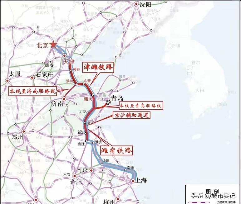京沪二线宿迁运河大桥正在建设，2028年通车，宿迁东站三台七线，沟通北京上海，香