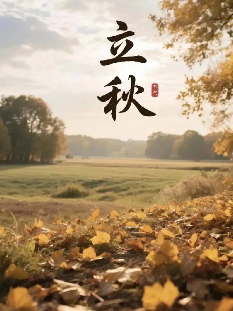 《立秋节》原创
 
暑气渐消风渐柔，
云天向晚待新秋。
梧桐一叶传消息，
四季轮