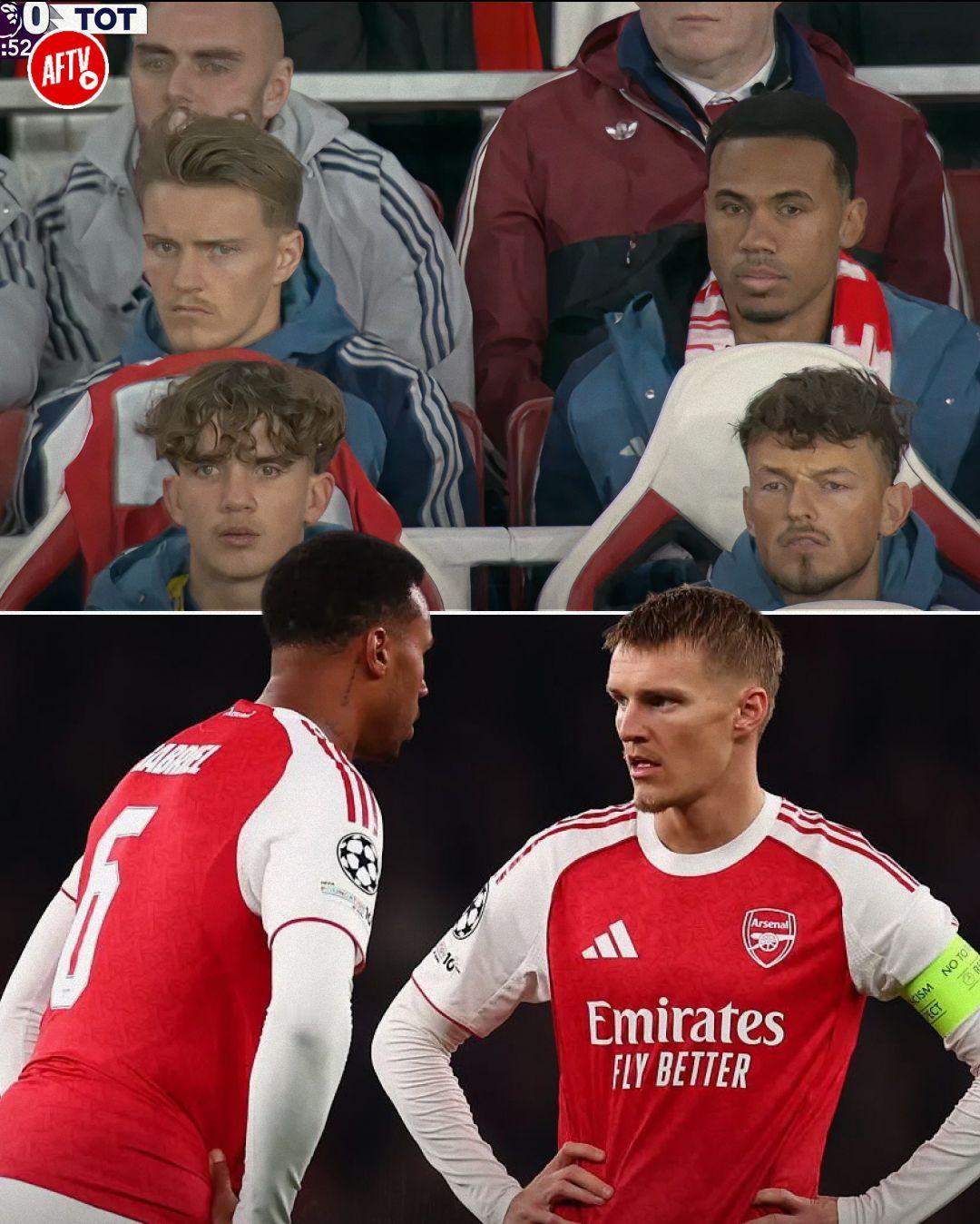 【厄德高你准备打替补吧】北伦敦德比的赛后，亨利谈即将伤愈复出的厄德高的处境：“话