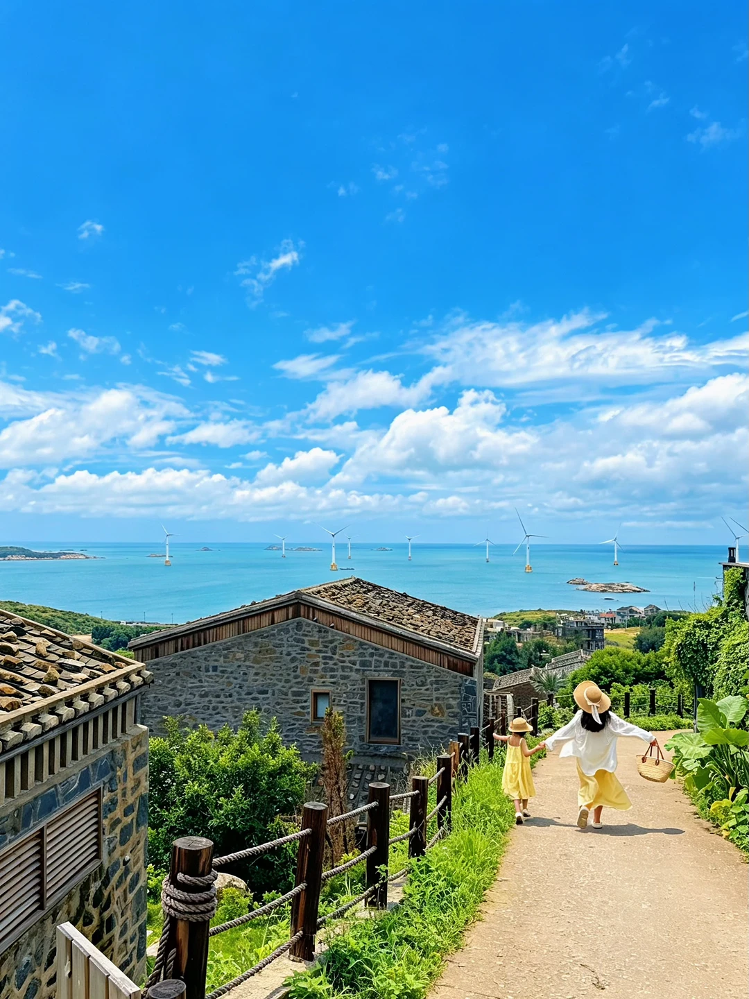 暑假平潭遛娃，住进海边风车民宿玩水太快乐