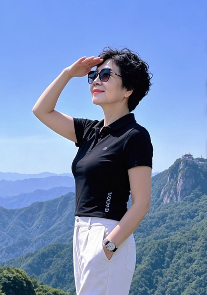 ，爬自己的山看自己的风景 山景时尚风 登山望远放飞自我 一首歌分享大家一一