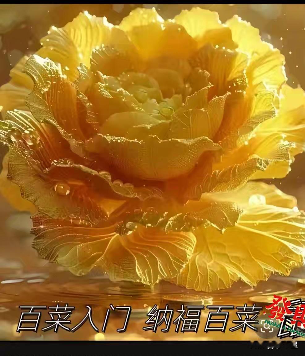 “白菜”入门，
你看见了，意味着，
金钱和财富都来找你了，
接住，在2026年马