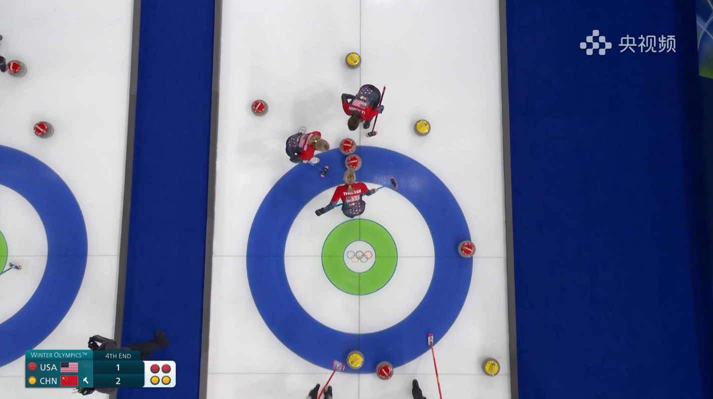 【中美大战】第四局皮特森旋进失误，大本营得分圈很大，中国要把握住这个局面全民聊冬