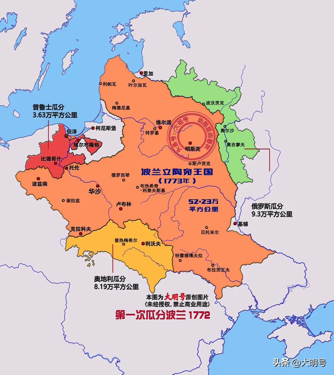 波兰🇵🇱。三次亡国又复国