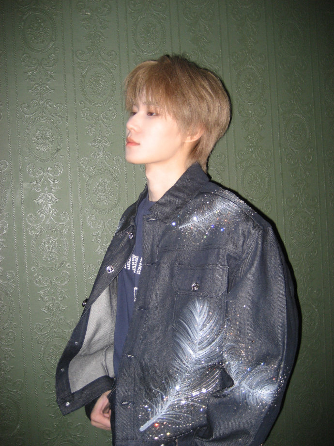 张真源羽毛闪钻look张真源金发侧拍立即发送  张真源金发侧拍立即发送，张真源羽