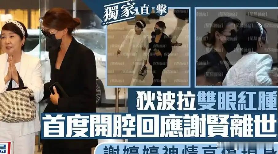 谢贤走了
哭的最悲痛的人不是谢霆锋
而是她的前妻——狄波拉，双眼肿成了灯泡，神情