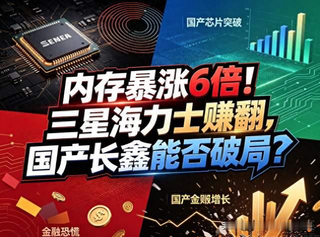 内存暴涨6倍！三星海力士赚翻，国产长鑫能否破局？