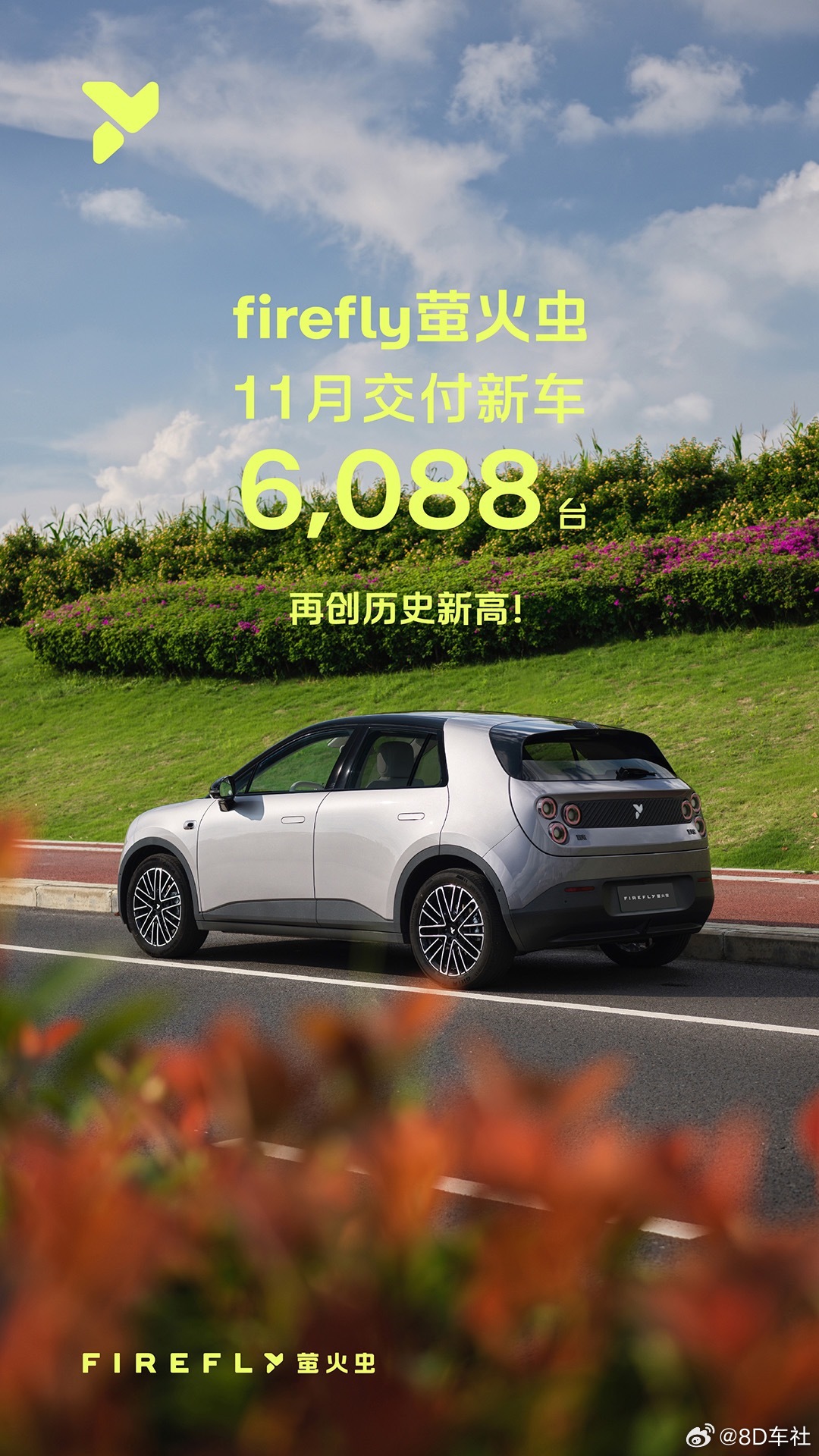 蔚来的精品小车firefly萤火虫也是好起来了，11月销量创新高，突破了6000