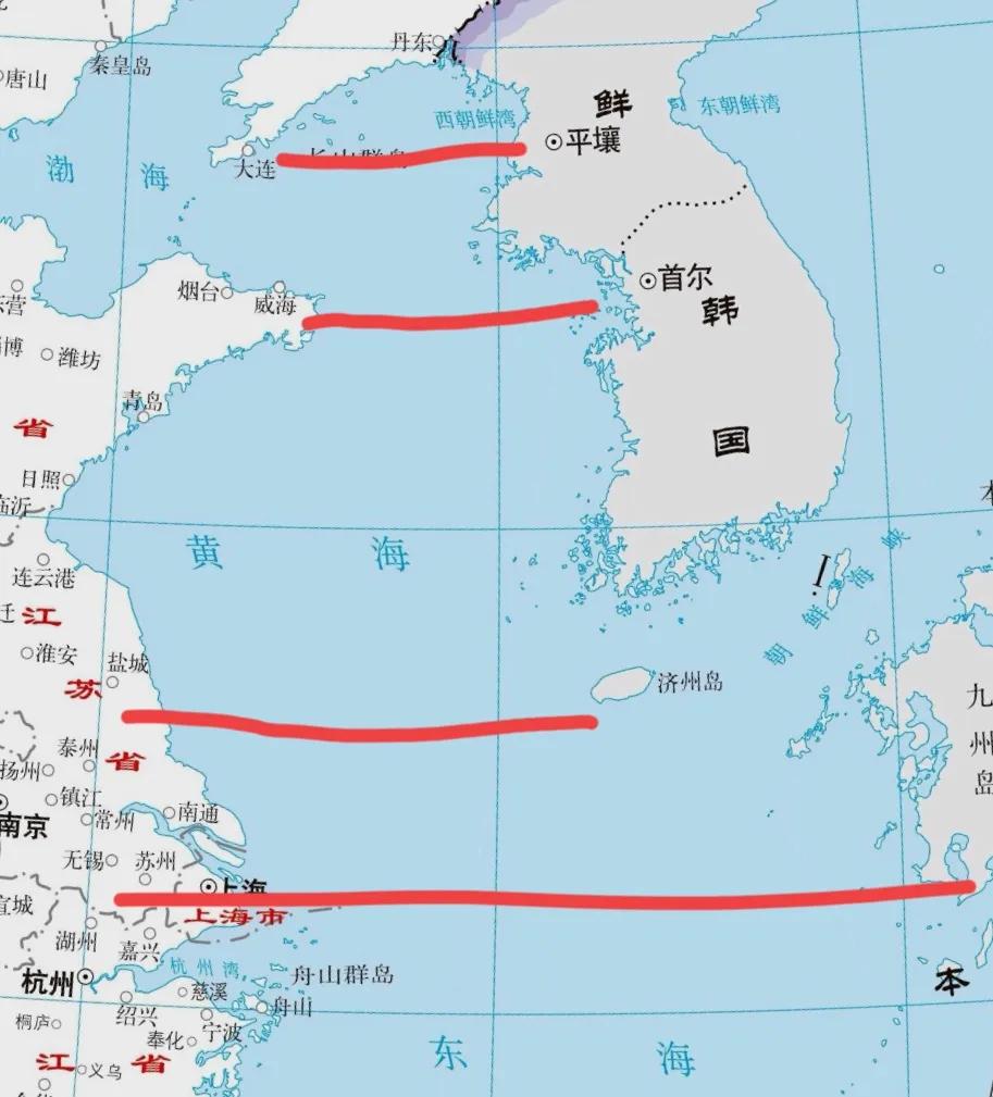 有没有和我一样，印象里日本和韩国在中国东北那旮沓？

最近因为美军黄海军演，认真
