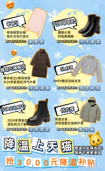 #立冬上天猫领3000元降温补贴#毕业之后就开始把柜子里的衣服大换特换，最新入手