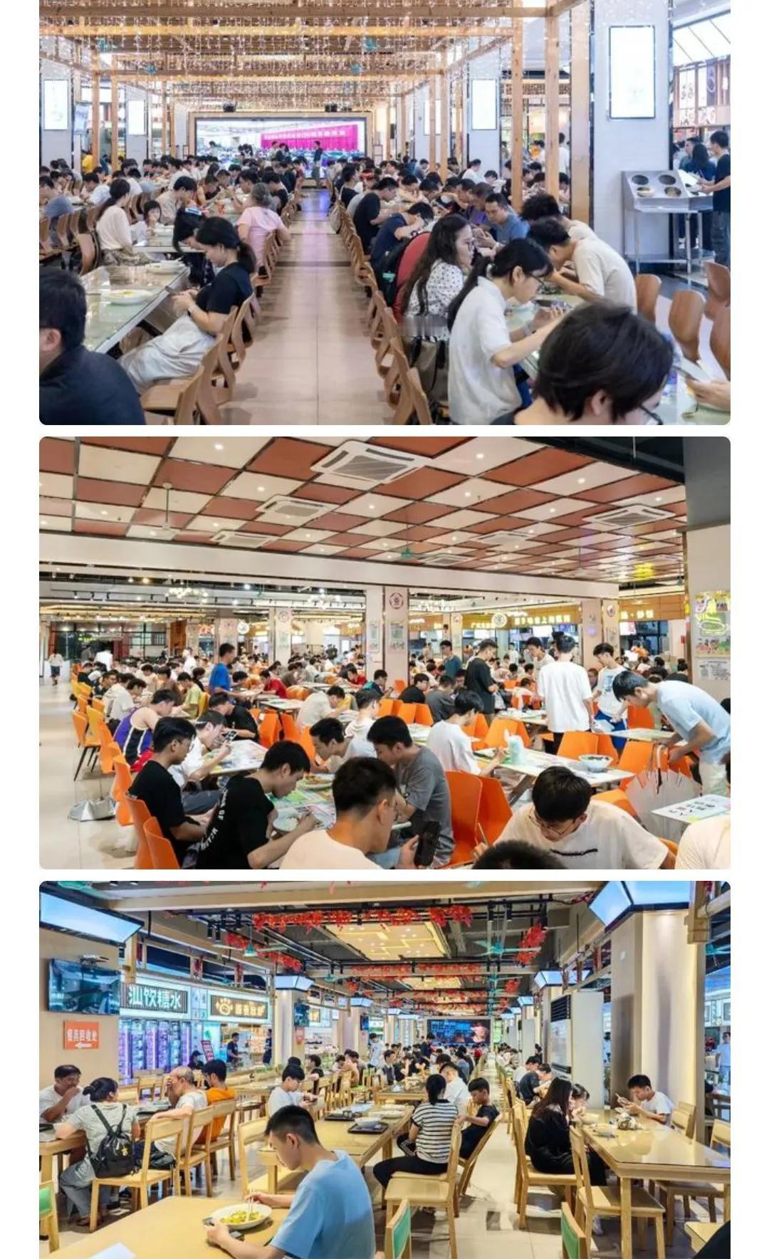 真没想到广东工业大学的饭堂看着那么奢华。作为广东厉害的的工科类院校，广东工业大学