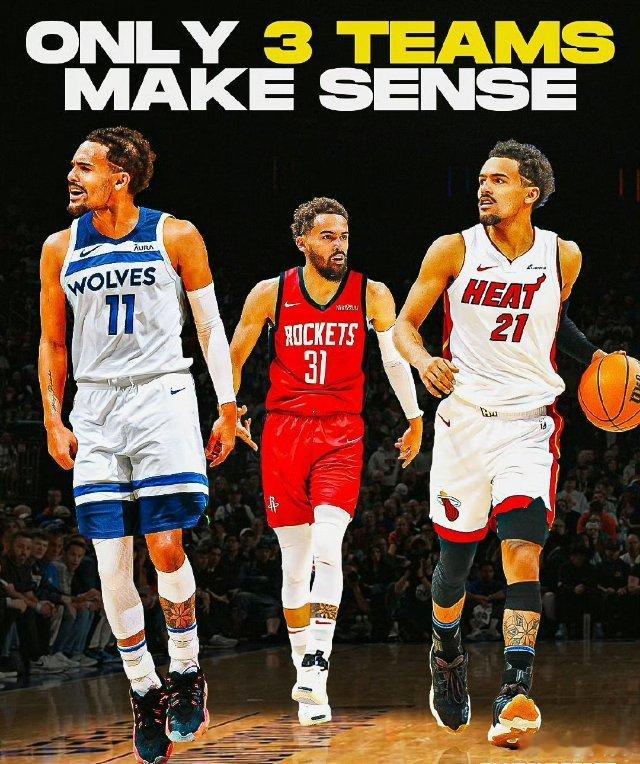 老鹰队准备与特雷杨分道扬镳，但面临一个难题：几乎无人愿意接手。我们认为这三支球队