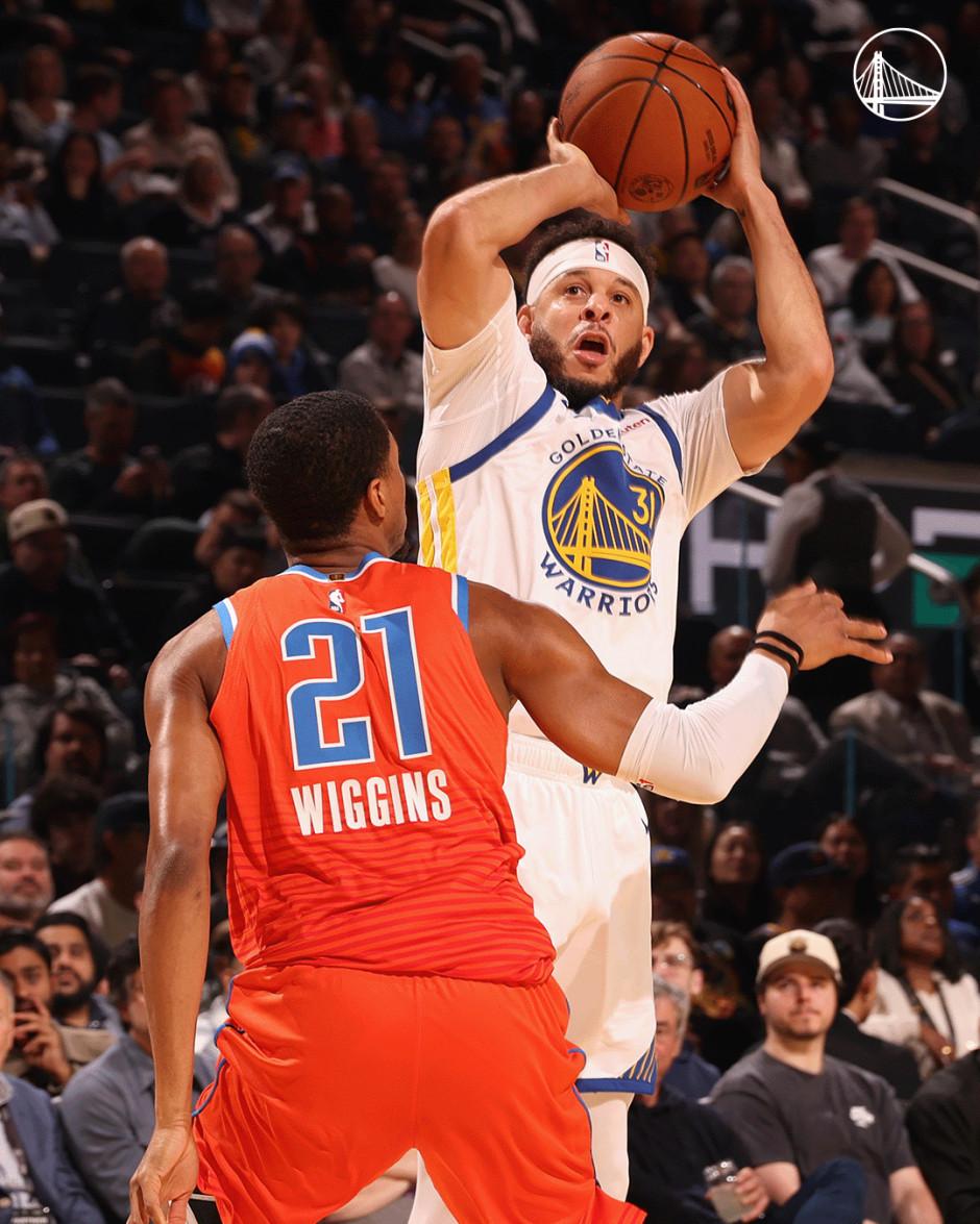 勇士的波杰姆斯基在今日对阵76人的比赛中

上半场5投0中，得0分4板正负值-2